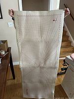 20 x 60 inch ironing board cover showing red printed grid