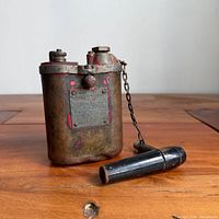 Front view of blasting machine with handle