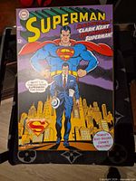 Front view of Superman comic cover wall plaque