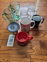 Group shot of all seven drinkware pieces