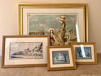 All four framed prints front view