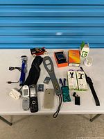 Overview of all items on table