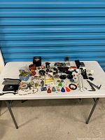 Full lot overview on table showing all items