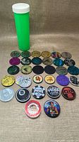 Top view of all POGs, slammers and storage tube
