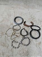 Group shot of all bracelets on neutral background