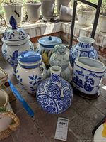 Group shot of all seven ceramic pieces