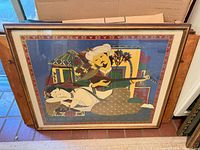 Full view of framed print showing artwork and frame