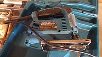Makita 4329 jigsaw in case showing full tool and cord