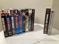 Nine Don Cherry sports VHS tapes plus two additional sports tapes lined together