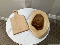 Both serving boards on table; shows overall size and shapes