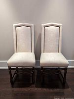 Front view of both side chairs