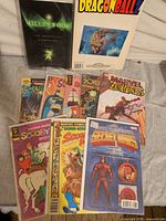 Group overview showing all comics, magazine and paperback