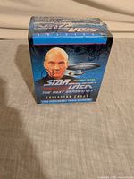 Front view of sealed Star Trek TNG hobby box