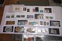 Overview of all stock cards with Luxembourg stamps