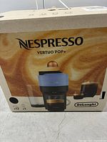 Front of sealed Nespresso Vertuo Pop+ retail box