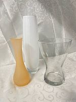 All three vases front view