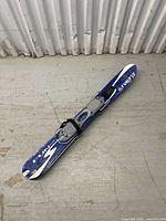 Top view of both Salomon Snowblades showing graphics and bindings