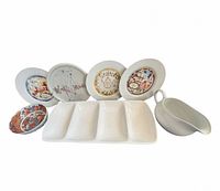 Group shot of all dinnerware items