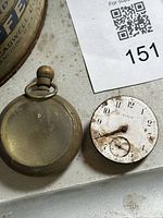 Pocket watch case and detached dial