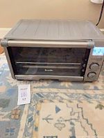 Front view of Breville toaster oven showing overall condition