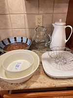 Group shot of all nine kitchen items on countertop