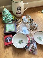 Group shot of all holiday items in lot