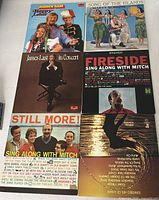 Front covers of six LPs
