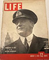 Front cover showing Commander in Chief of the Western Approaches, masthead, date and price