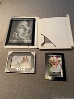 All three frames displayed with packaging