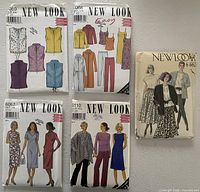 Front view of all five pattern envelopes