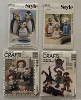 Front view of all four pattern envelopes