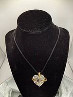 Front view of necklace displayed on bust