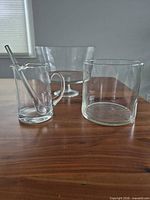 All three glass pieces displayed together