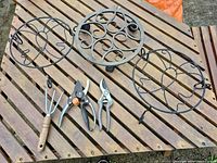 all items overview on wooden surface