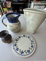 Group shot of all four ceramic items