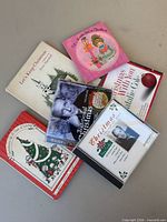 Top view of all books and CD cases