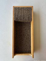 Top view of the wooden drawer knife organizer