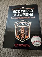 Front of outer display box showing 2010 World Champions graphics