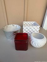 Four planters grouped for overview