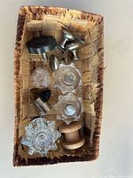 Basket with all knobs and hardware visible