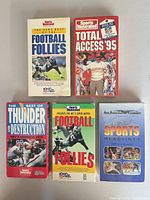 All five VHS tapes front covers visible