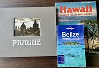 All three books front covers visible