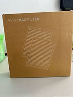 Front of sealed WYND Max Filter box