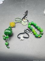 All four jewellery items laid out