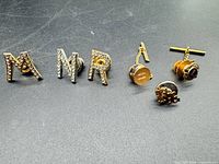 Front view of all pins aligned