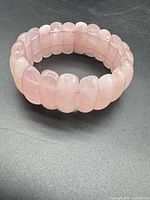 Top view rectangular-bead bracelet