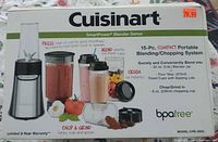 Front of Cuisinart CPB-300C box showing product image and 15-piece contents