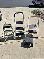 Group shot of all four folding stools and ladders