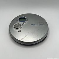 Top view of Sony D-EJ751 CD player showing LCD and controls