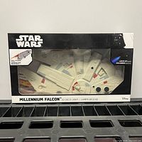 Front of boxed Millennium Falcon 3D Deco Light